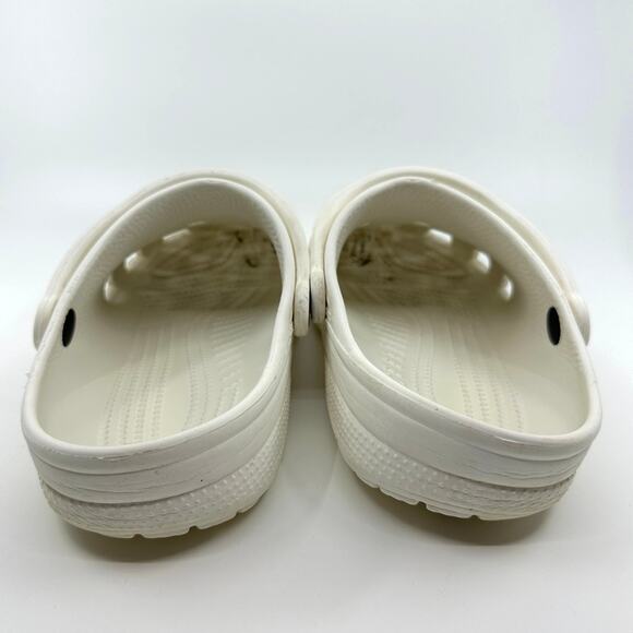 Crocs Classic Clog Sandals M7 W9 White Slip On Breathable Waterproof Flat Casual - Picture 8 of 10